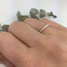 Knife Edge Silver stacking ring