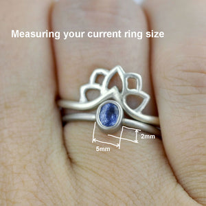How to measure your ring for a fitted wedding ring.