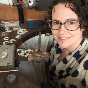 Slideshow about inspiration, the design process and making of pieces.