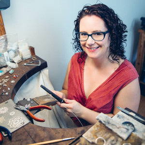 Artist process - making Jewellery in the studio