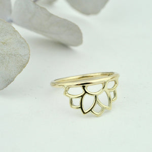 9ct Yellow Gold Sun ring
