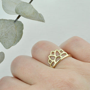 9ct Yellow Gold Sun ring