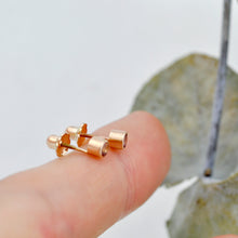 14ct rose gold 3mm Sapphire Stud. other colour options.