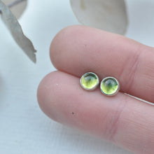 Blues and Greens Gemstone silver studs