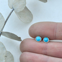 Blues and Greens Gemstone silver studs