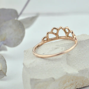 18ct Rose Gold Tiara ring