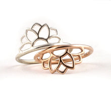 9ct Rose Gold Sun ring