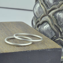 Silver plain sample ring for sizing
