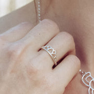 Silver Tiara ring