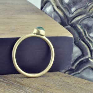 18ct Yellow Gold Emerald ring