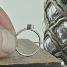 Platinum Blue Oval Sapphire ring.