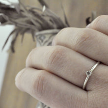 Fitted Tiara Diamond silver ring set