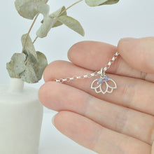 Tanzanite December birthstone minimal Sterling Silver bracelet