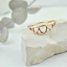 9ct Rose Gold Tiara ring