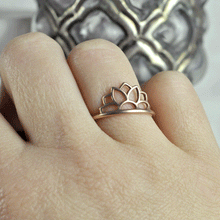 9ct Rose Gold Sun ring